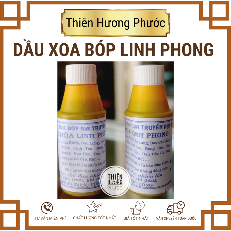 Dầu xoa bóp Linh Phong giảm đau nhức xương khớp